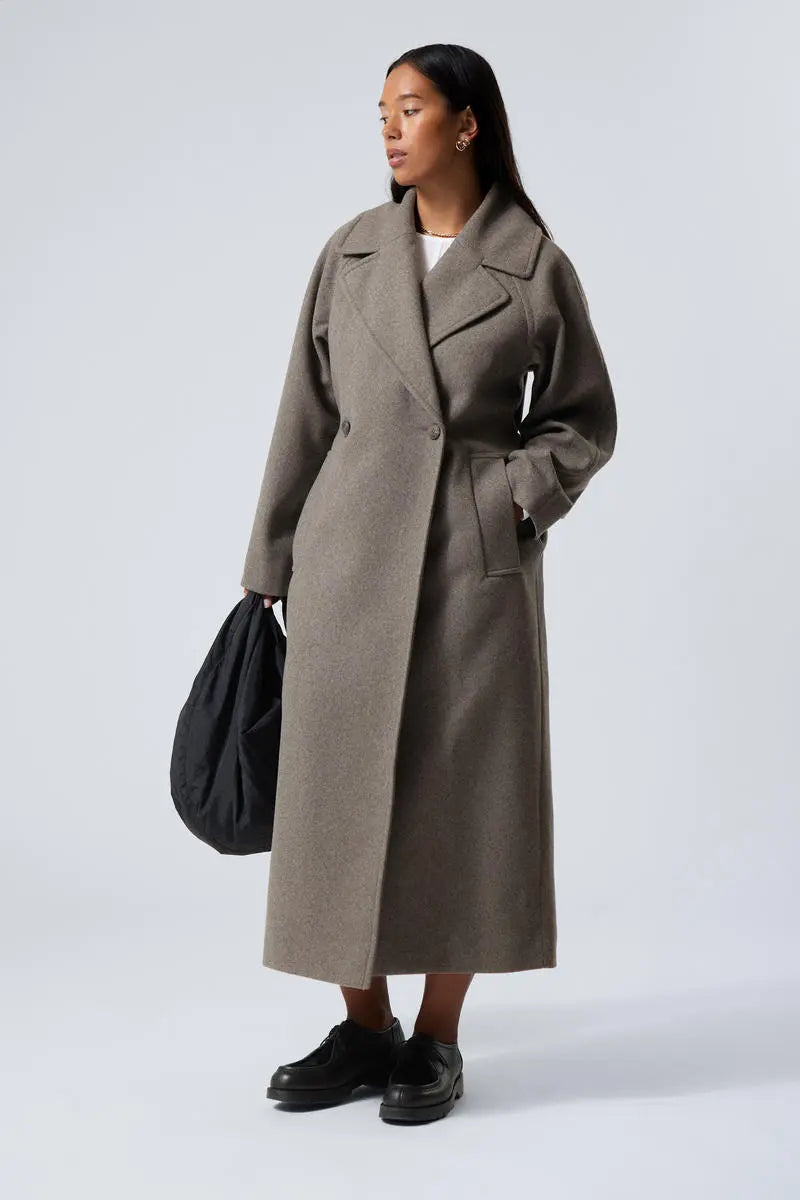 Mercedes | Abrigo largo de lana oversize
