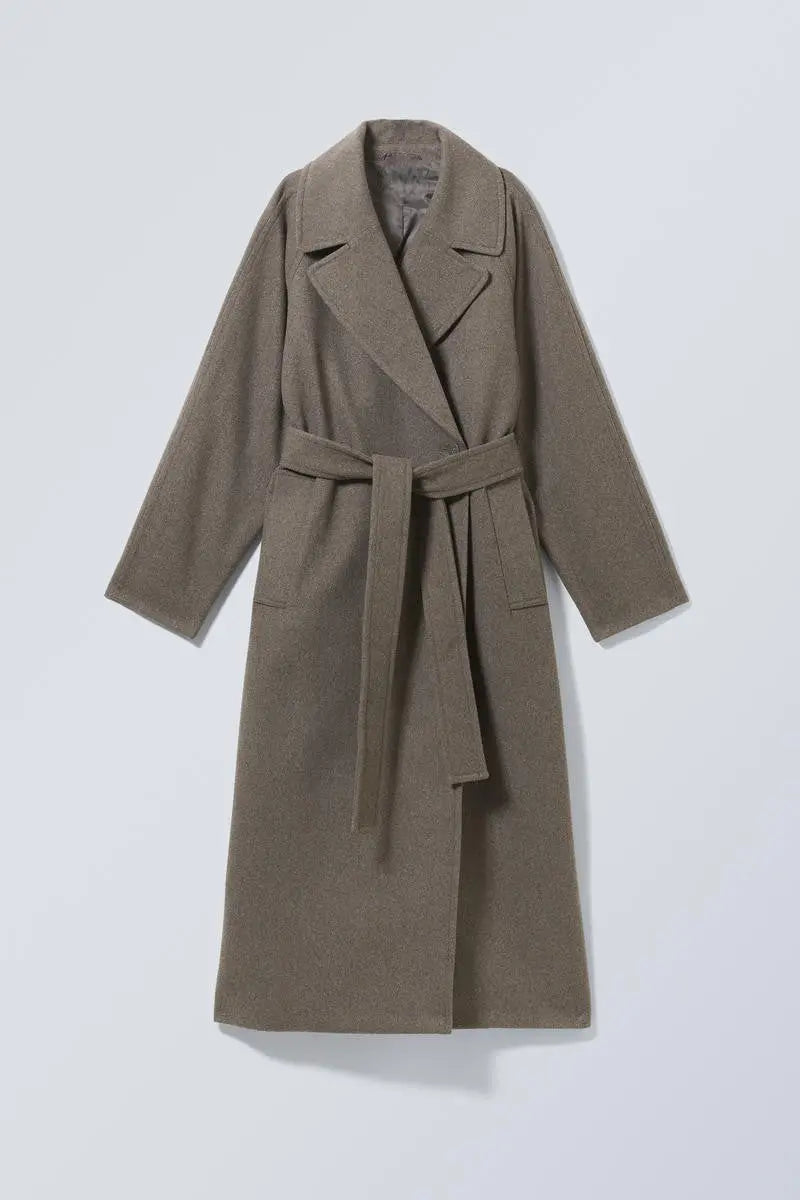 Mercedes | Abrigo largo de lana oversize